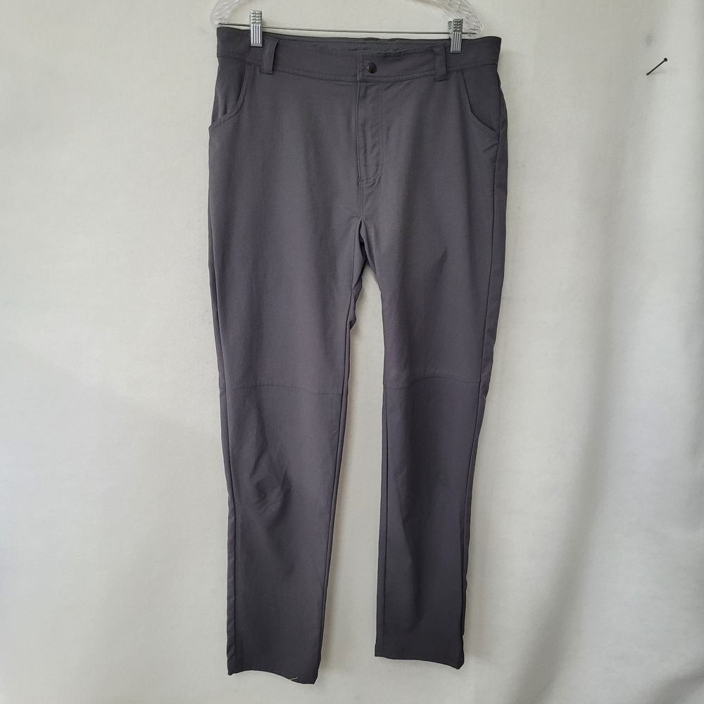 Trayl Technical Outdoor Pants Mens Large Gray Stretch Hiking Biking Articulated‎